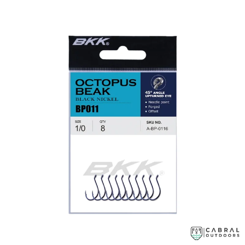 BKK Octopus Beak Black Nickle BP011 Hooks | Size: 1-4/0