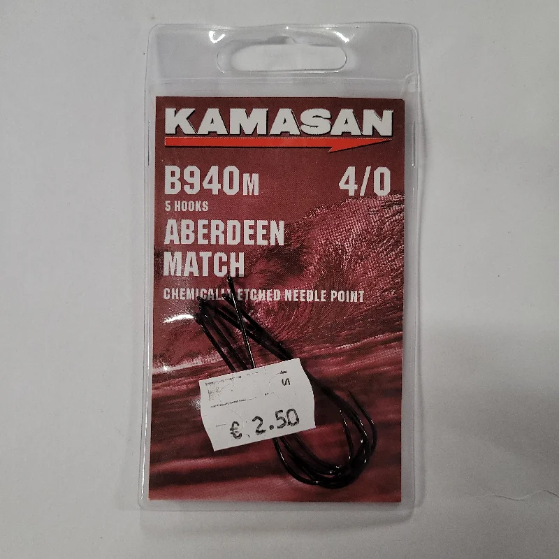 KAMASAN B940M SIZE 4/0 ABERDEEN HOOKS