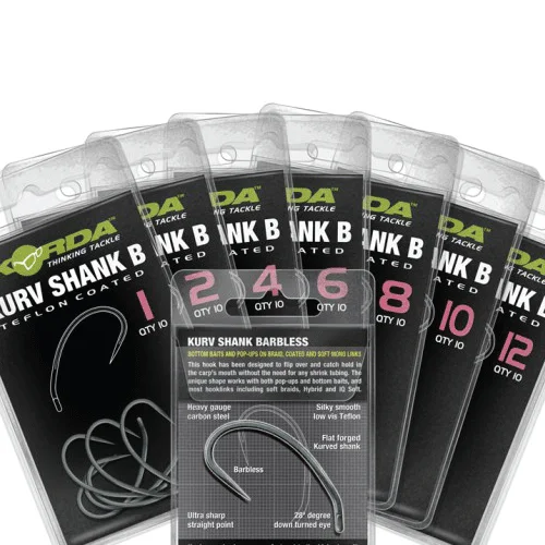 Korda Kurv Shank B Hooks