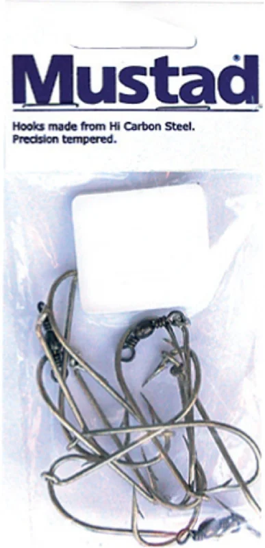 Mustad Ganged Hooks With Swivel 3 Pack