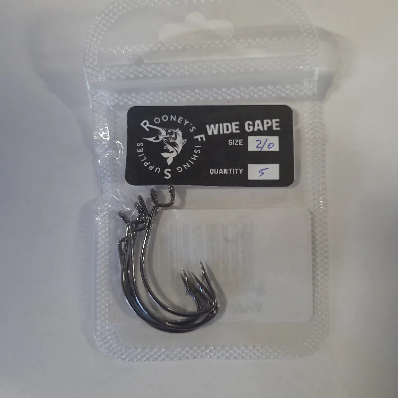 ROONEYS WIDE GAPE LURE HOOKS 2/0