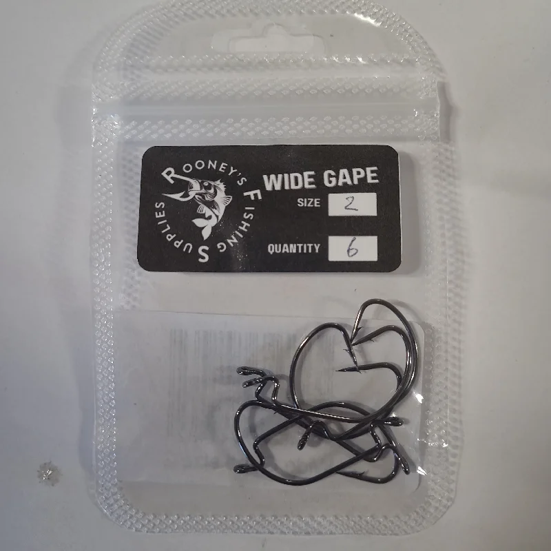 ROONEYS WIDE GAPE LURE HOOKS 2