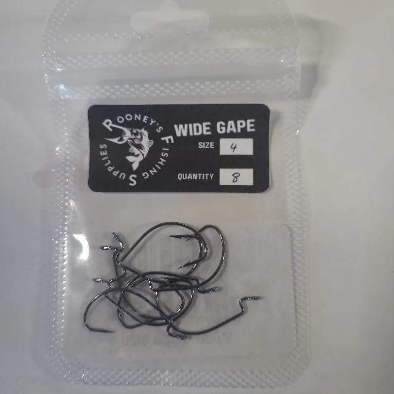 ROONEYS WIDE GAPE LURE HOOKS 4