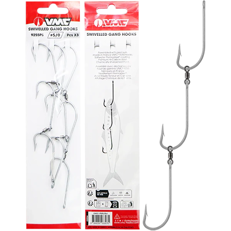 VMC Swivelled Gang 3 Hooks