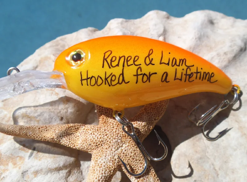 Hooked For a Lifetime - Custom Fishing Lure for Engagement Photos