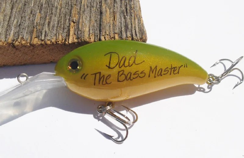 Dad Gift for Father Christmas Fishing Lure Bass Master Personalized Fish Hook Birthday Retirement Get Well Gift Just Because for Him Men Son