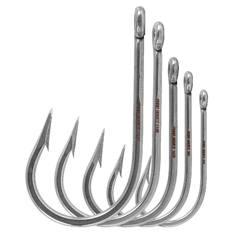 FUDO Standard Gauge Southern Tuna Ringed Eye Hooks