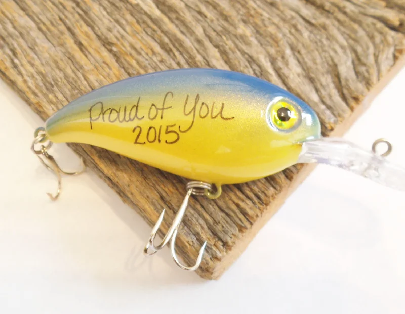 Proud of You - Personalized Crankbait Lure for Graduation Gift