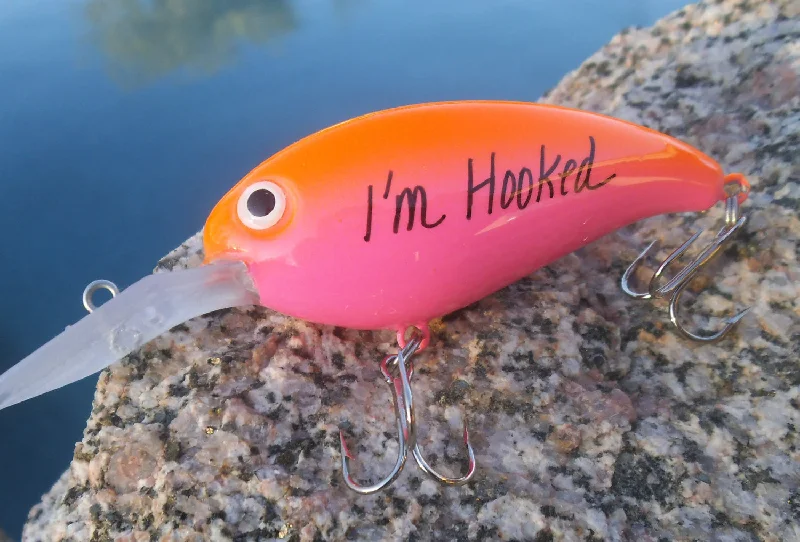 I'm Hooked - Hand Painted Crankbait Lure