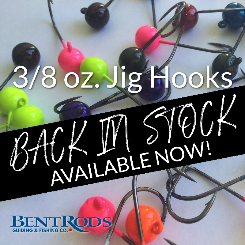 Owner Hooks: 3/8 oz Round Ball Lead Head Jig Hooks