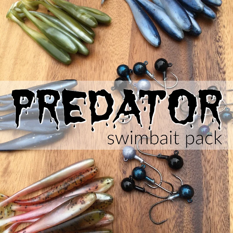 Predator Fish Swimbait Pack with hooks