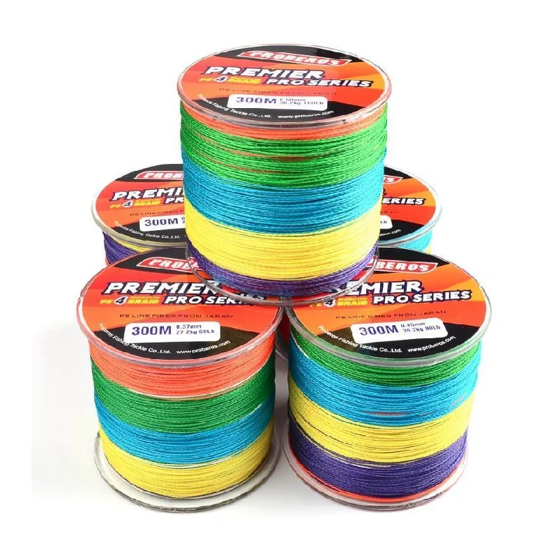 Premier PE 4x Mixed Color Braided Line 328yd