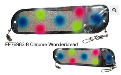 Dreamweaver Paddle Flip Fin ff76963-8 Chrome Wonderbread